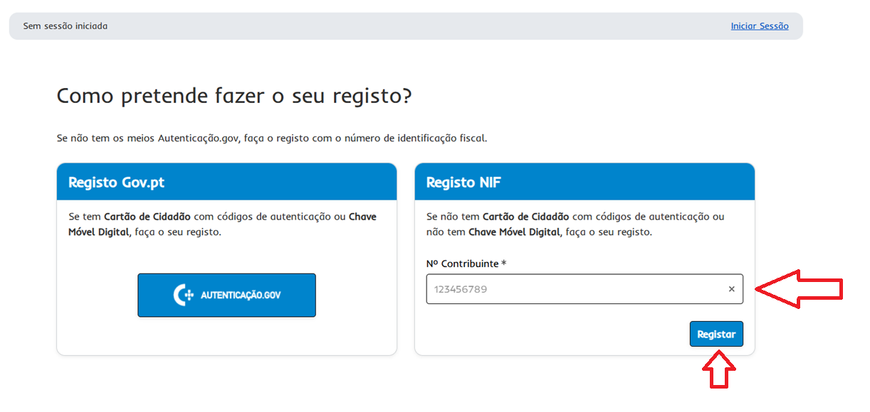 RegistoNIF